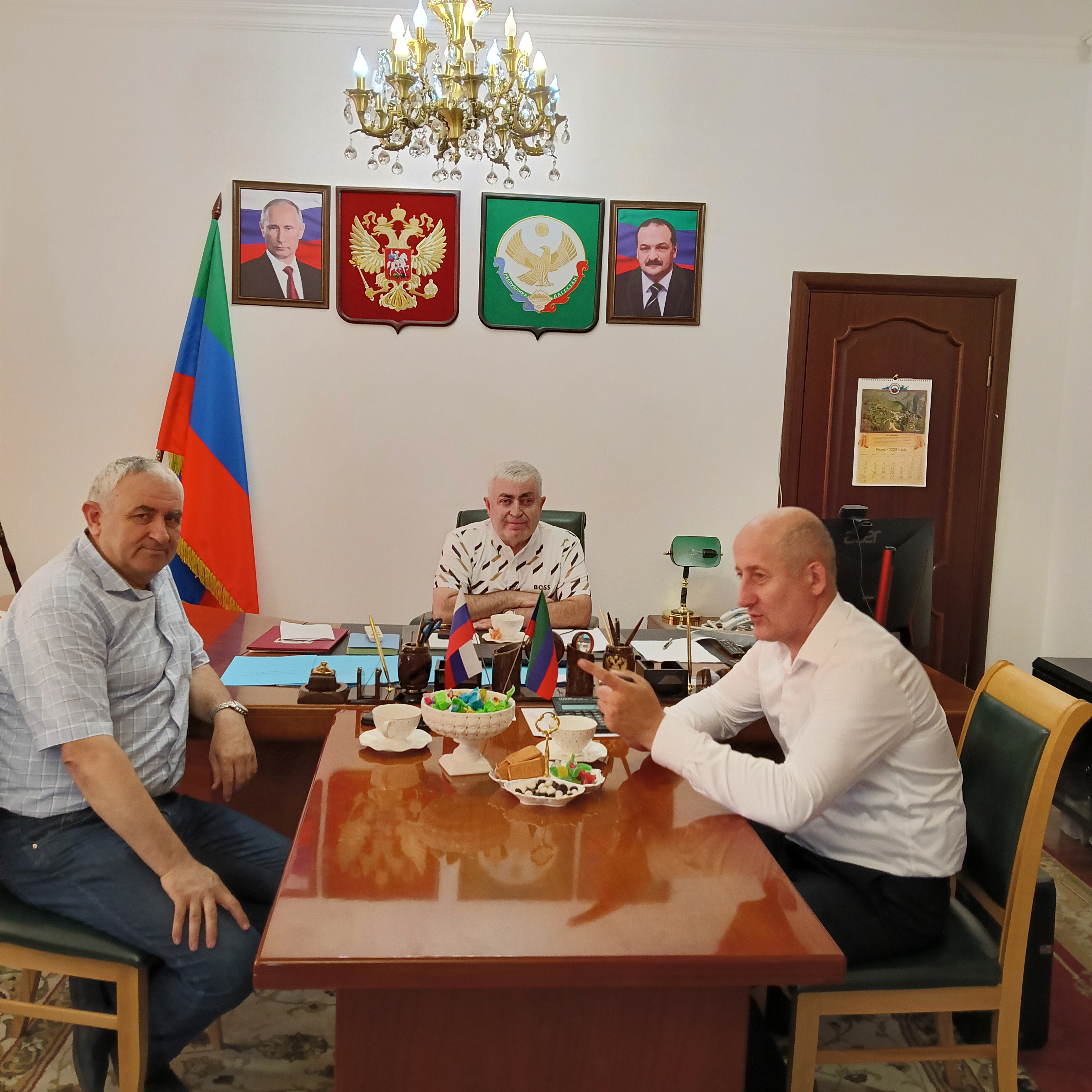 Заместитель министра юстиции Дагестана Муслим Курамагомедов посетил Ахвахский район