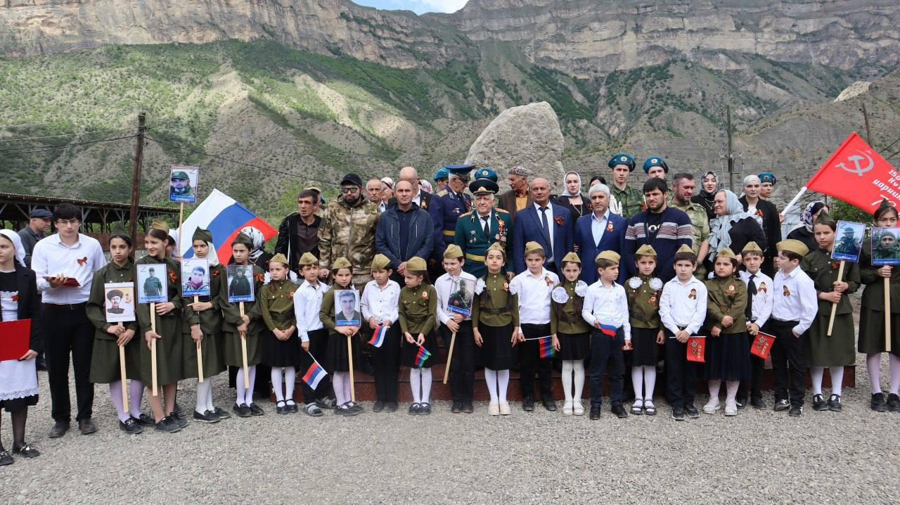 В Гергебильском районе открытии «Сада памяти»,посвященного погибшим участникам СВО