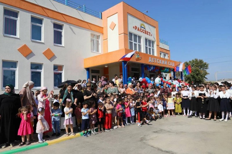 Рабият Закавова приняла участие в открытии нового типового детского сада в Табасаранском районе